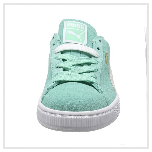Puma Mint Green Suede Classic Sneakers - Picture 6 of 8